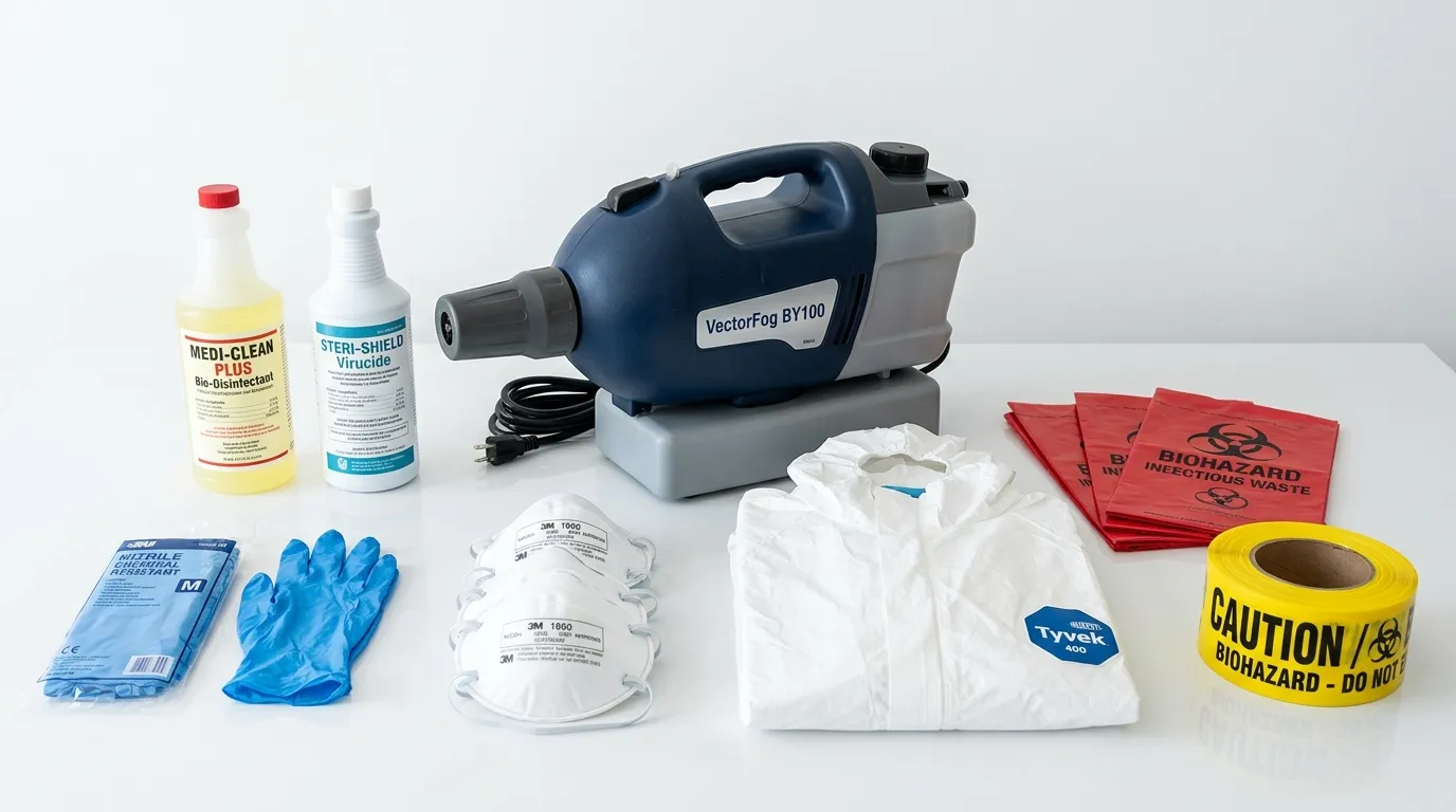 Professional biohazard remediation crew working in Carneys Point